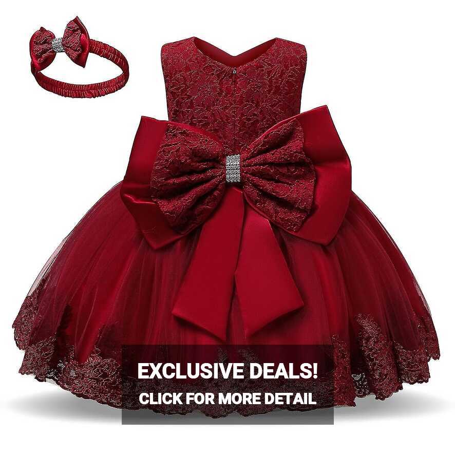 1 Year Old Baby Girl Birthday Party Dress Newborn Girl Dress Big ...