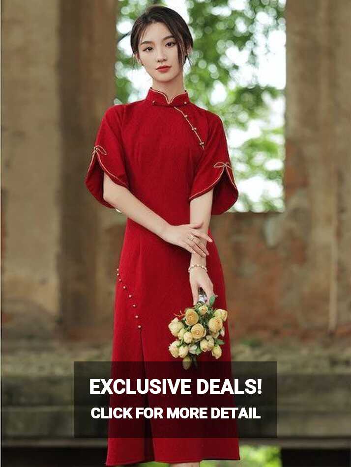 10 Red Cheongsam Dress Styles For Lunar New Year 2022