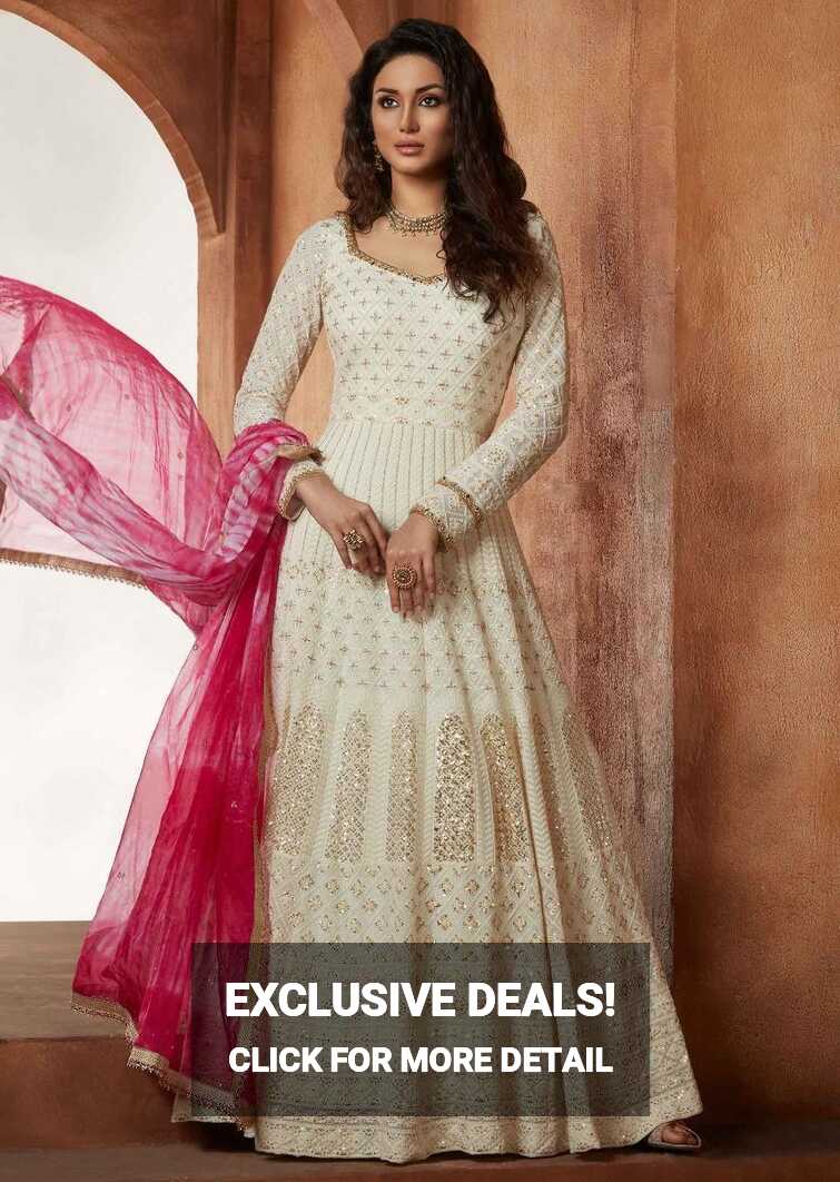 10 White Anarkali Ideas for the Bridesmaids to Flaunt It Right