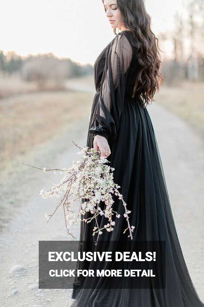 11 Moody Black Wedding Dresses ~ KISS THE BRIDE MAGAZINE