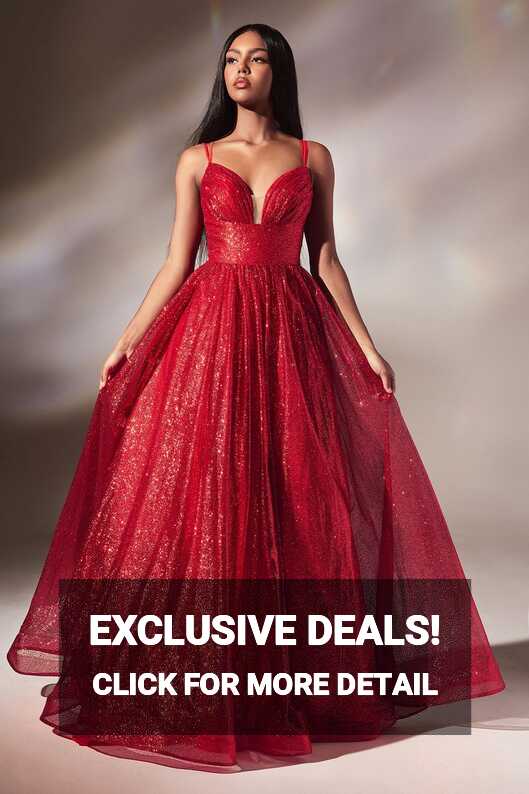 11190R Red sparkle princess ball gown. size 6 – Bridal &amp; Ball New ...