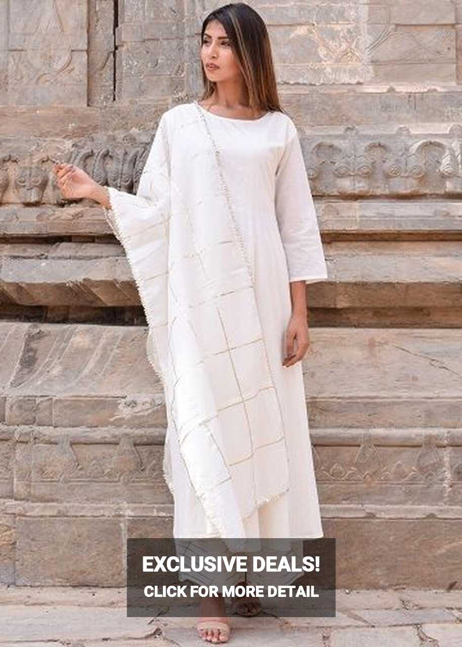 15 Magnificent White Salwar Kameez Designs - Trending Models