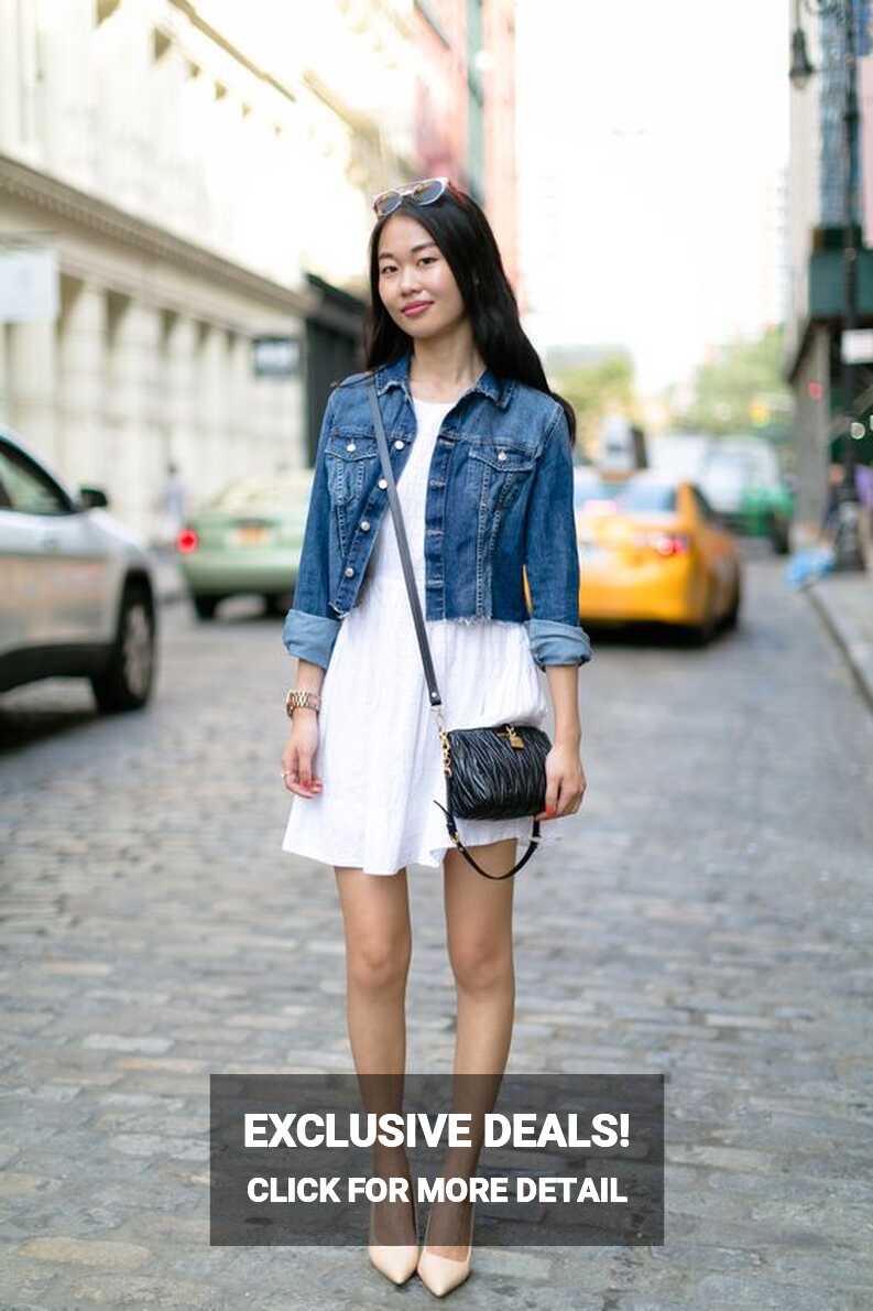 16-flowy-white-dress-with-a-denim-jacket-on-top styleoholic ...