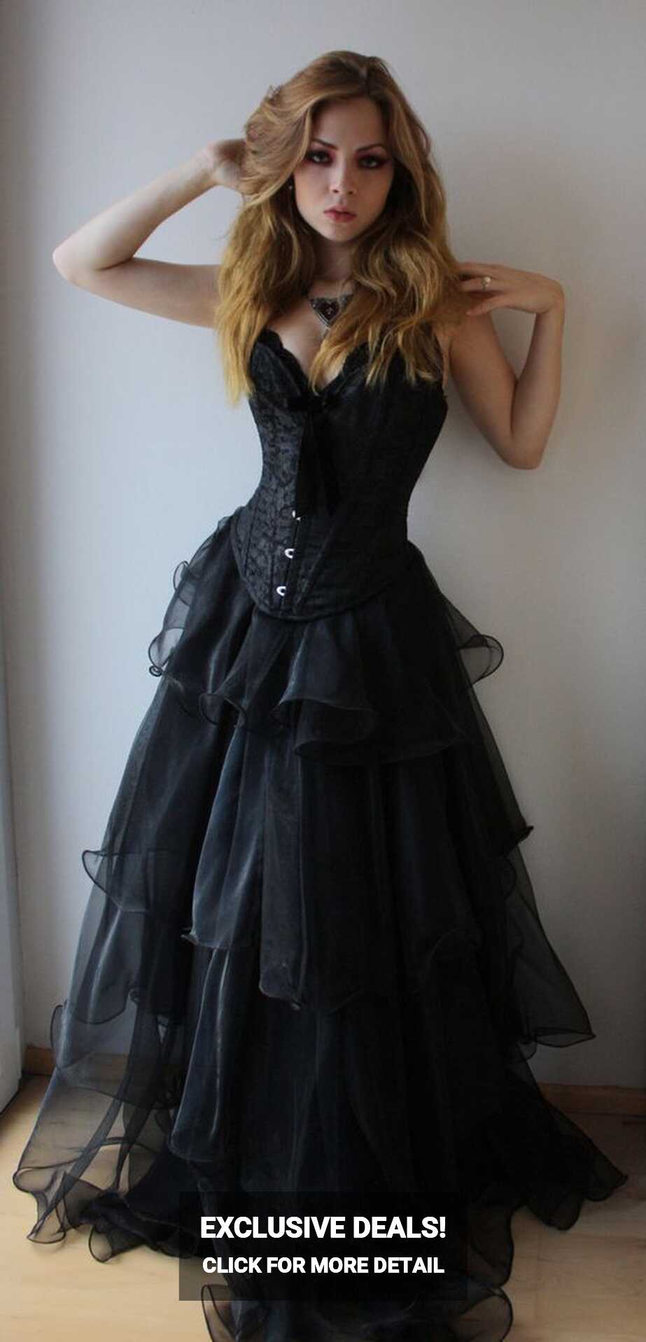 18 Non-traditional Black Gothic Wedding Dresses to Love ...