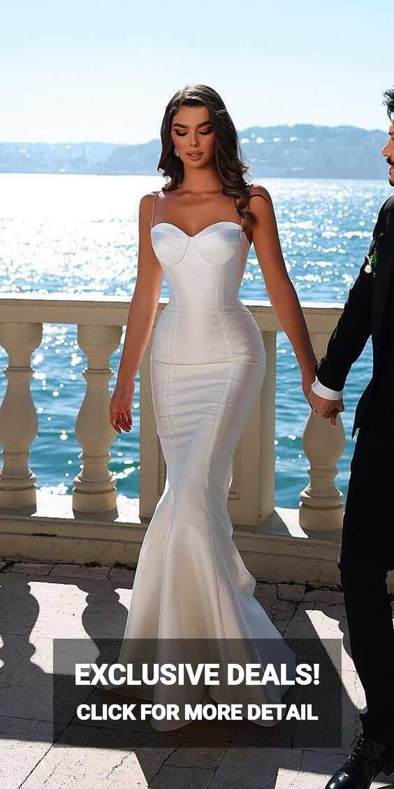 18 Satin Mermaid Wedding Dresses For Extraordinary Brides ...