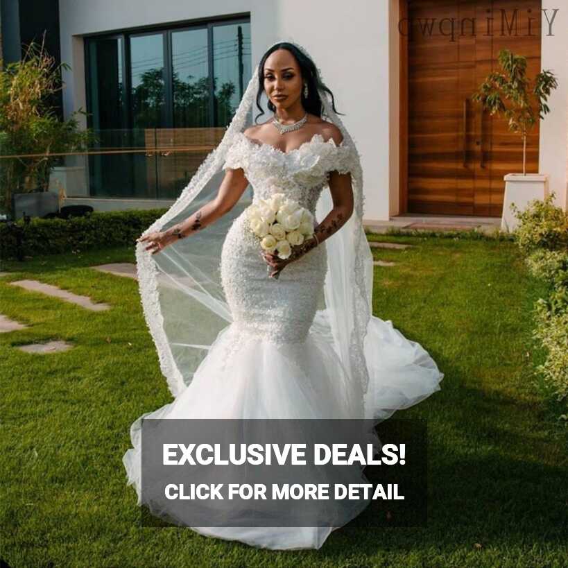 190.24US $ |Elegant Mermaid Wedding Dresses For Bride Off Shoulder ...