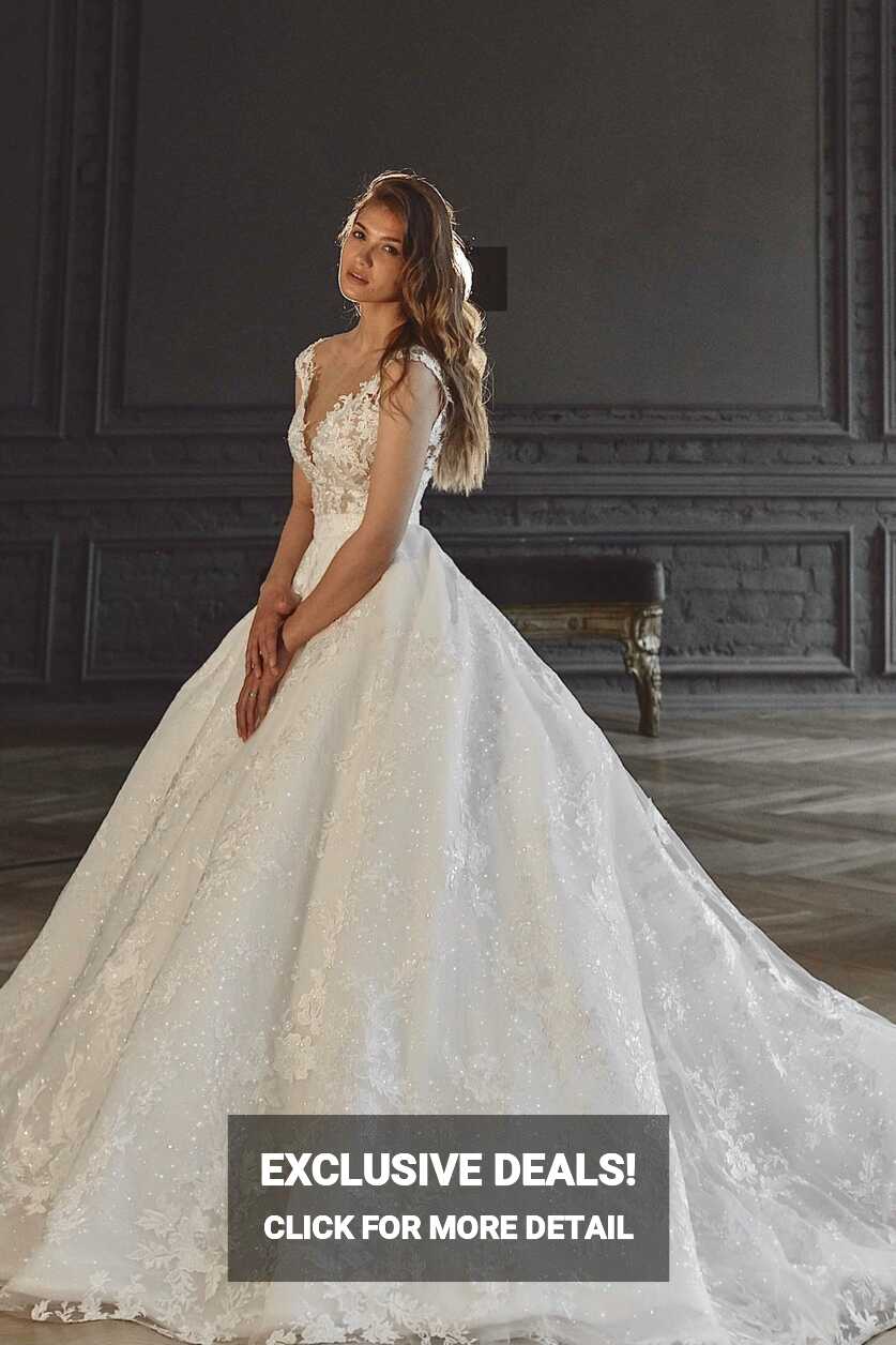 2 in 1 Lace Wedding Dress Airis with Detachable Skirt – Olivia Bottega