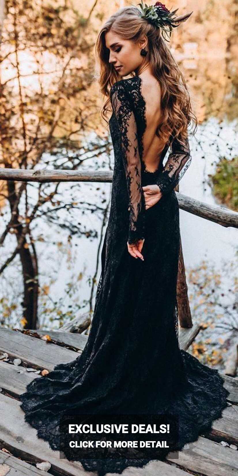 20+ Elegant Black Wedding Dresses