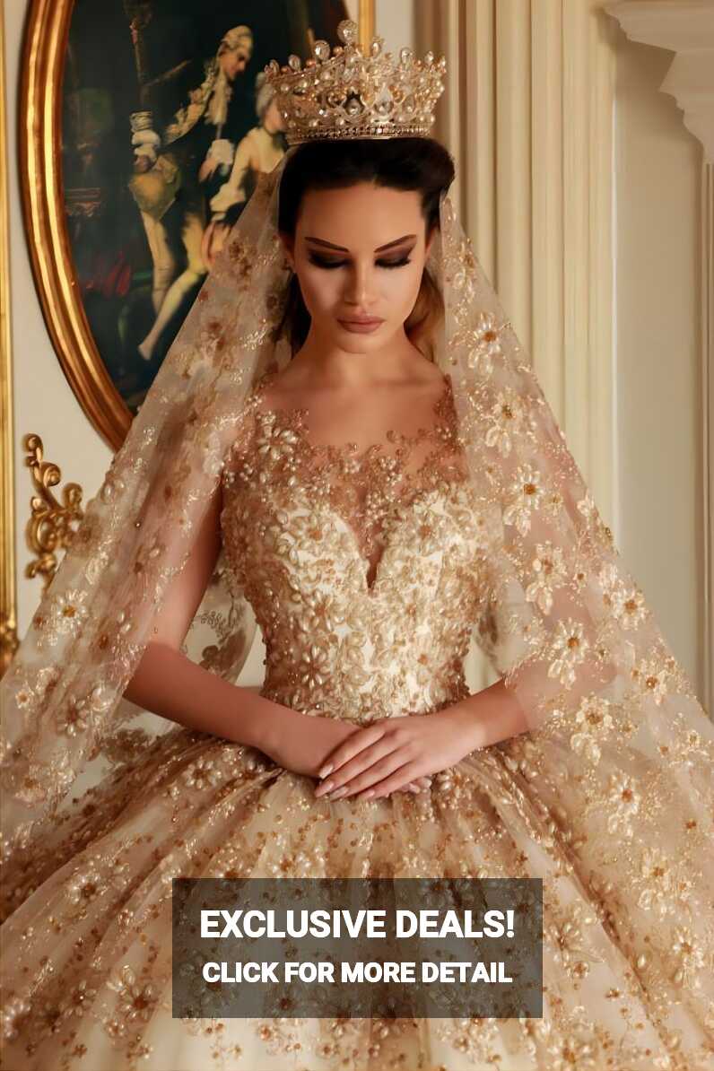 20+ Luxury Gold Wedding Dresses for 2024 ?