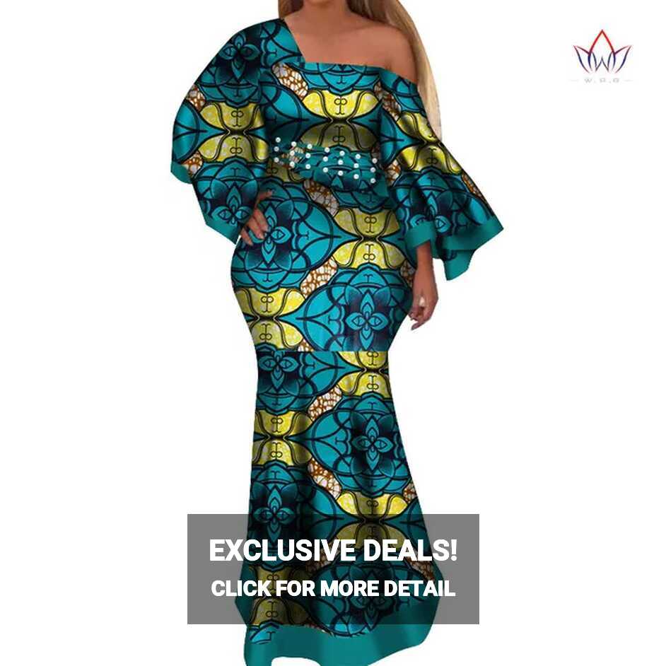 2019 New African Dresses For Women Bazin Riche Style Femme African ...