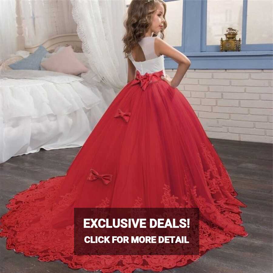 2020 Girls Summer Dress Long Ball Gown Evening Dress Kids Dresses ...