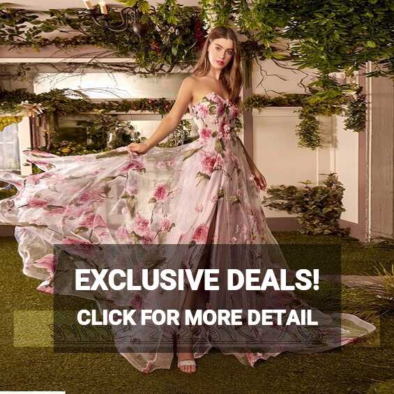 2022 Blush Pink Prom Dress Sweetheart Long Floral Backless High ...