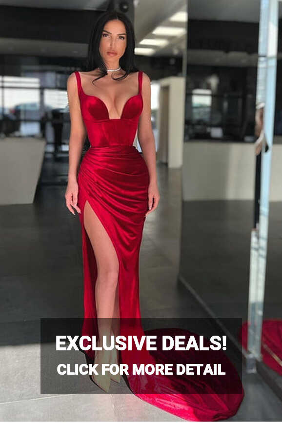 2022 Red Velvet Prom Dresses for Women – loveangeldress