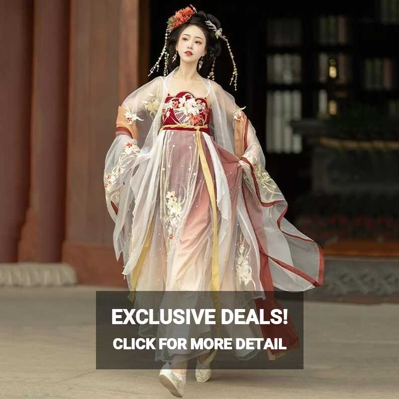 2023 Hanfu Female Daily Chinese Traditional Dress Tang Dynasty ...