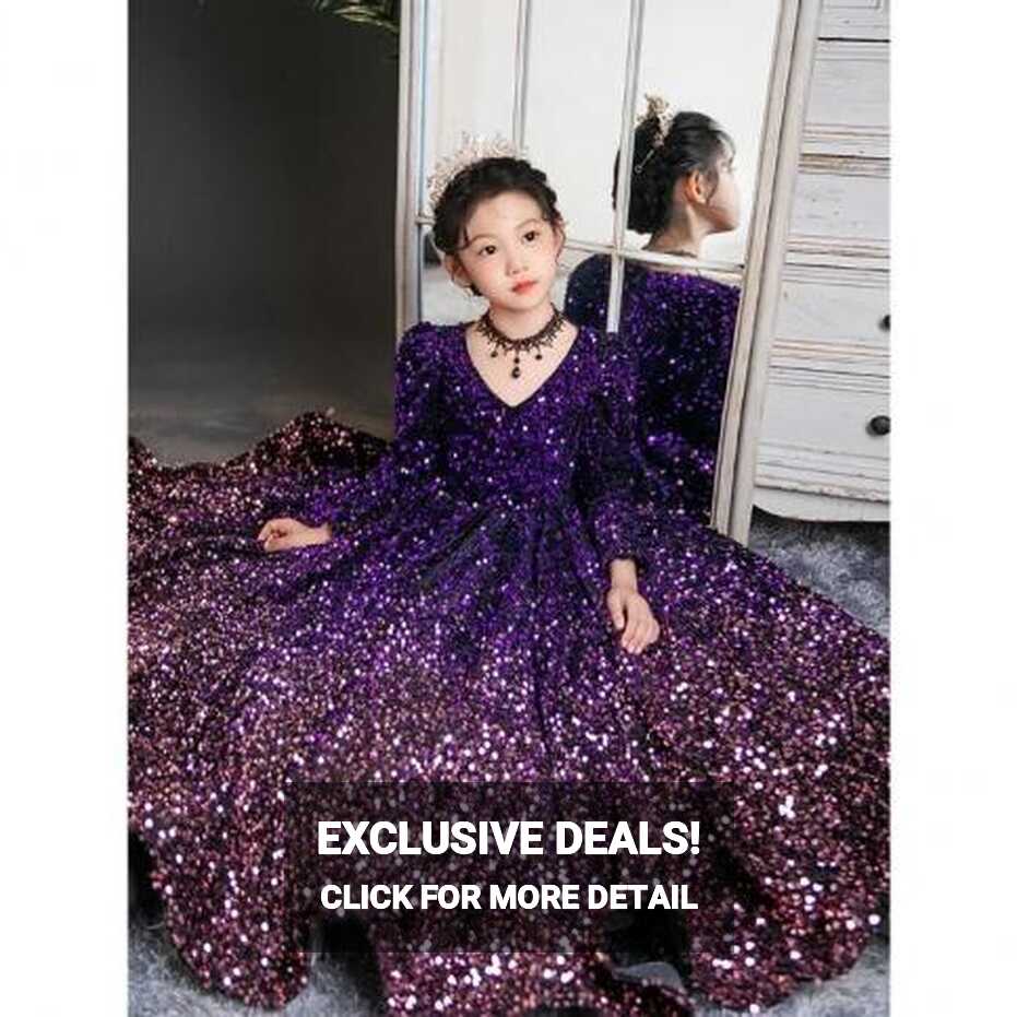 2023 Luxurious Party Dress For Kids Girl Children Fancy Christmas ...