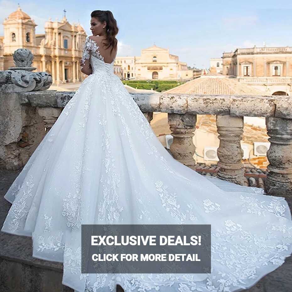 2023 Luxurious Sexy V-Neck Princess Wedding Dresses Women&#39;s ...