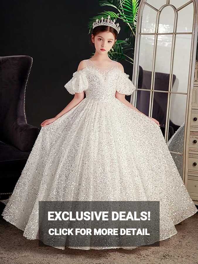 2024 Luxurious Host Dress for Girls Teenage Girl Elegant Sequins ...