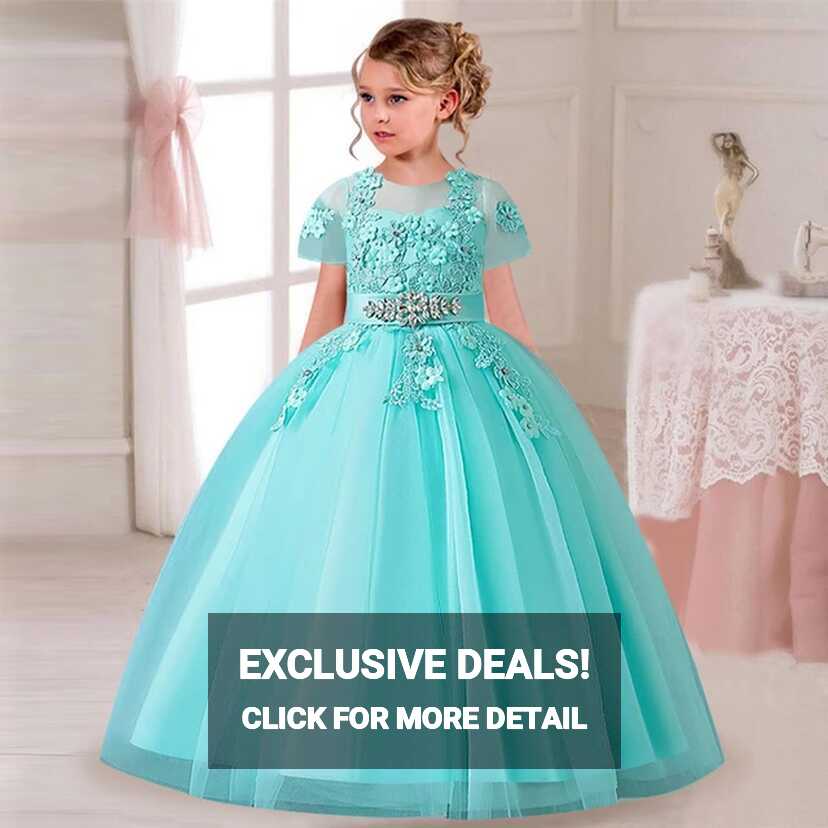 2024 New 4-12 Year Old Robe Princess Dress Flower Girl Wedding ...