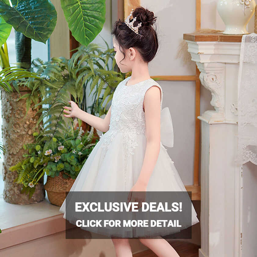 2024 summer white princess dress Western style girls&#39; dress girls ...