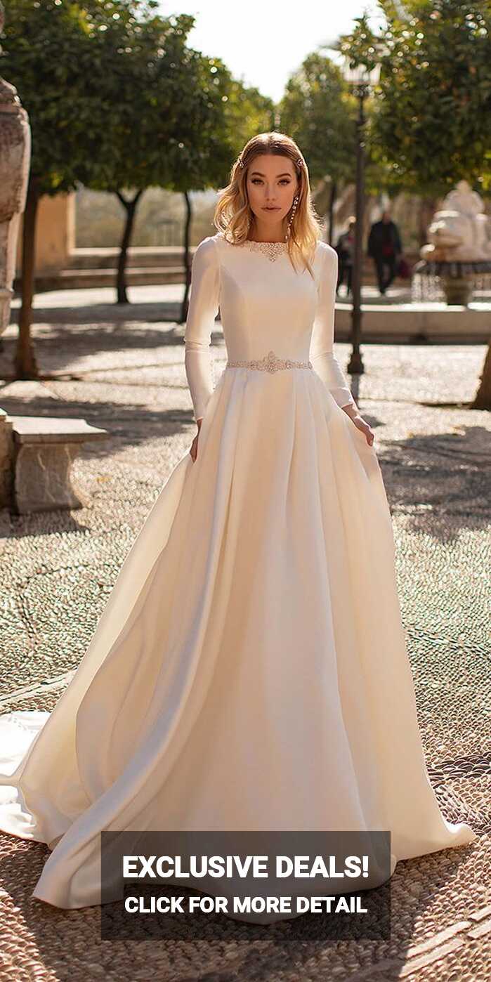 21 Modest Wedding Dresses With Sleeves | Wedding Dresses Guide