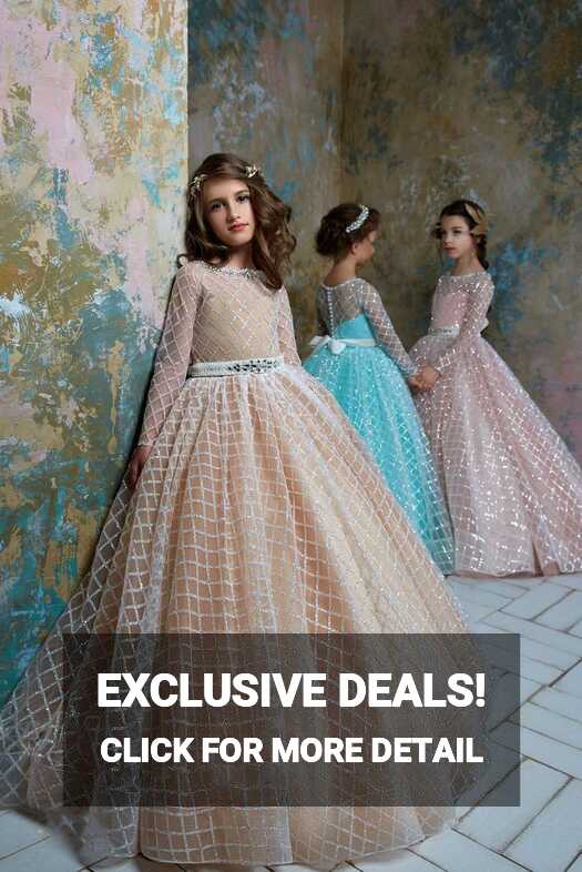 2362 Girls Princess Ball Gown long sleeves | Бальные платья ...