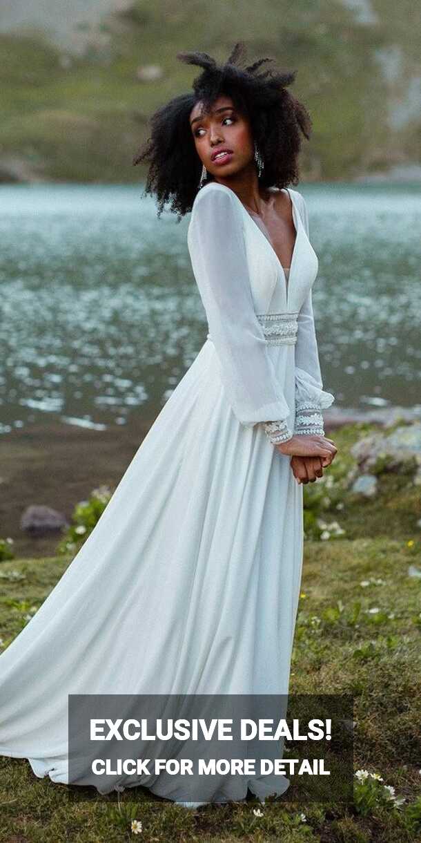 24 Amazing Boho Wedding Dresses With Sleeves | Wedding Dresses Guide