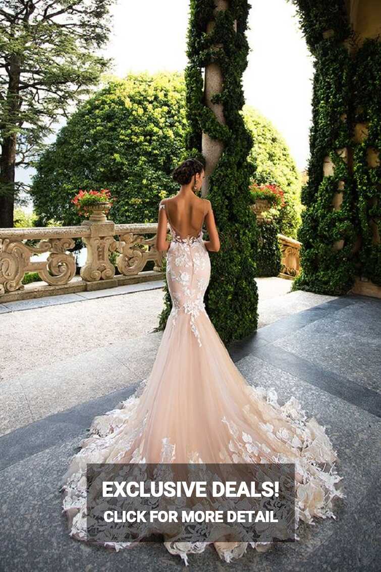 25 Breathtaking Wedding Dresses With A Train - Weddingomania