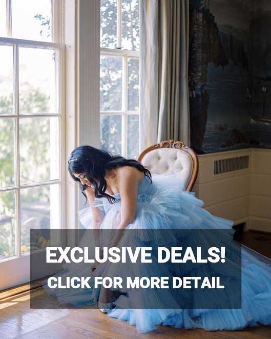 27 Blue Wedding Dresses That Are Beyond Beautiful