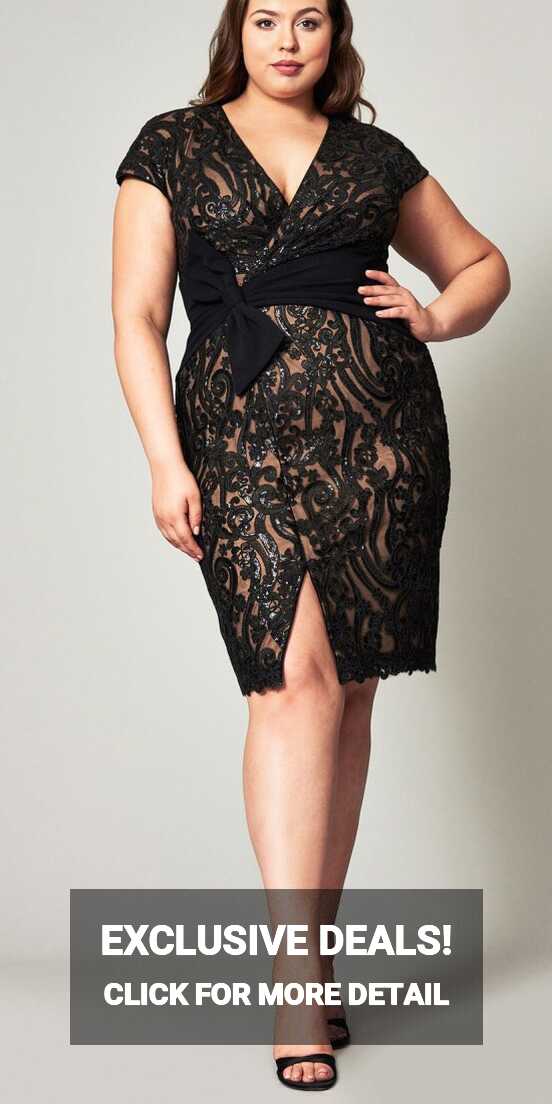 27 Plus Size Party Dresses {with Sleeves} - Alexa Webb