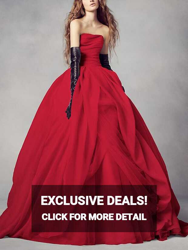 27 Red Wedding Dresses That Are Showstopping (and Shoppable)