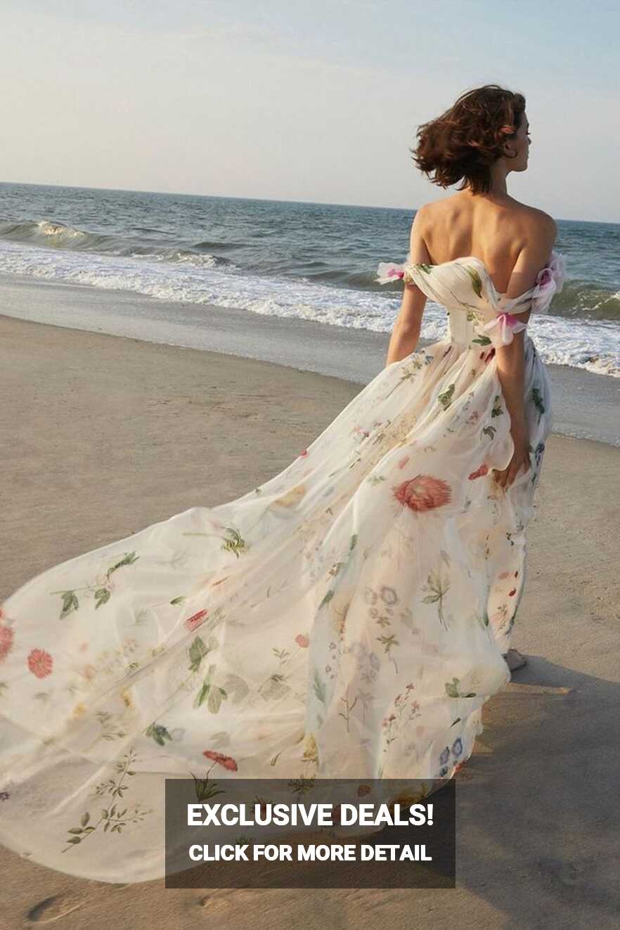 27 ULTRA-PRETTY FLORAL WEDDING DRESSES FOR BRIDES