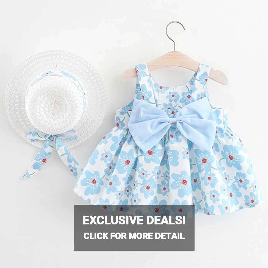 2piece Summer Clothes Baby Girl Beach Dresses Casual Fashion Print ...