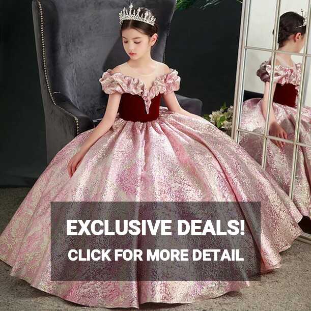 3-14 Year Kids Pageant Dresses for Girls Weddings Party Ball Gown ...