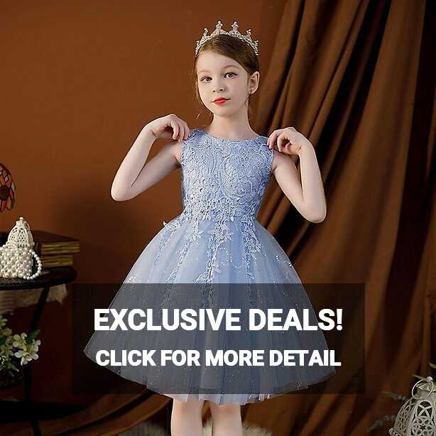 3-14 Years Girls Dress Princess Wedding Party Evening Baby Girl ...