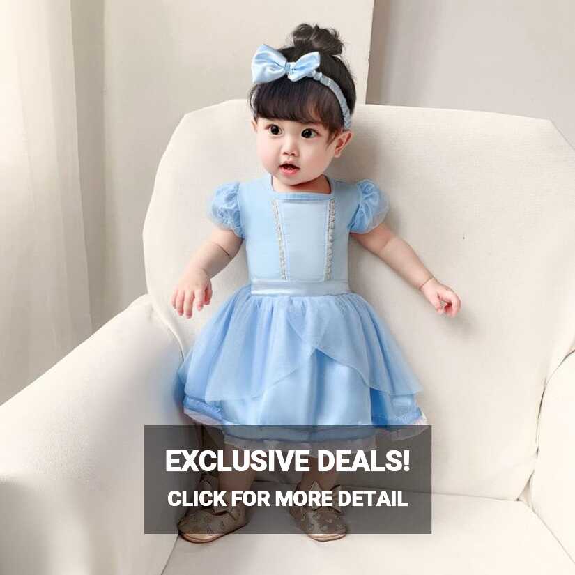 3-24m) Cinderella Princess Dress mga anak batang babae tag-araw ...