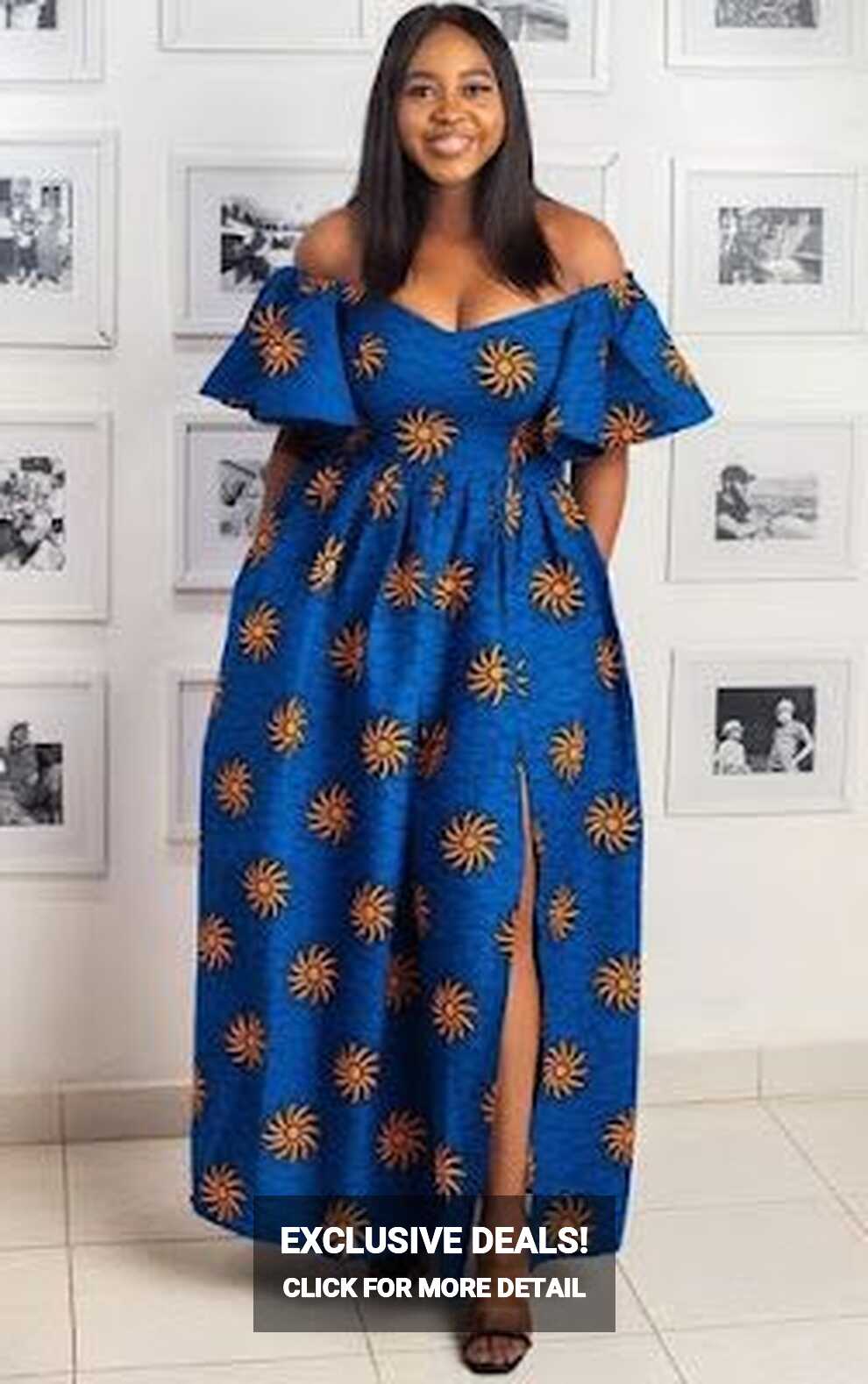 30+ Hot Off Shoulder Ankara Gown Styles for Ladies - Claraito&#39;s Blog