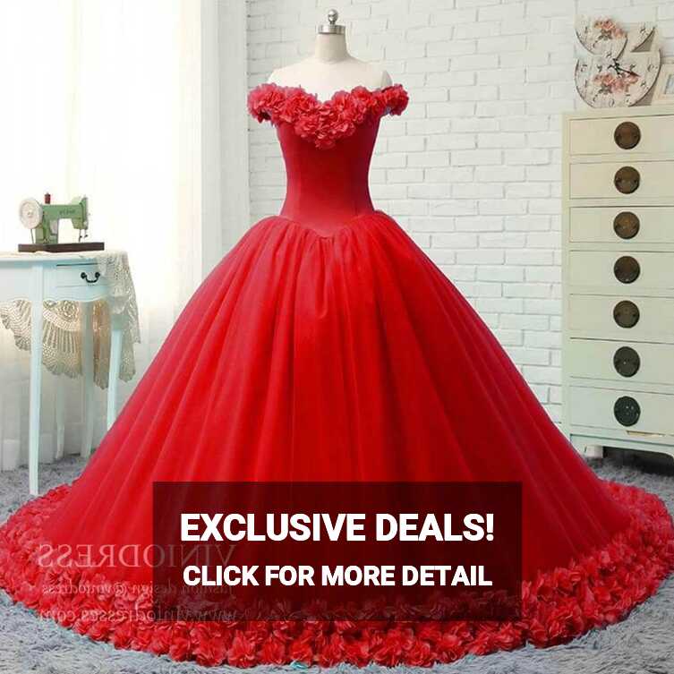 3D Flower Quinceanera Dresses Cinderella Ball Gowns VW1040