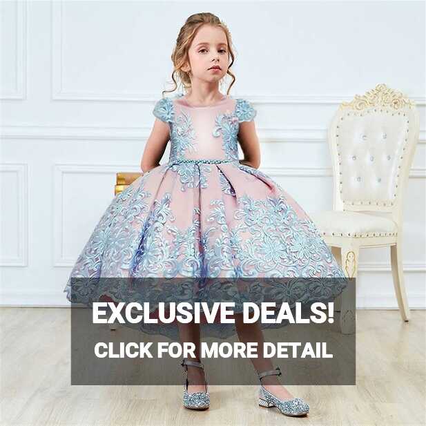 4-10 Yrs Fancy Baby Girls Dress New Year Party Evening Gowns ...