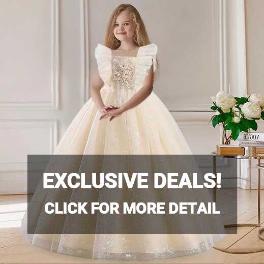 4-12 Years Old Formal Wedding Dress Princess Dress Lace ...