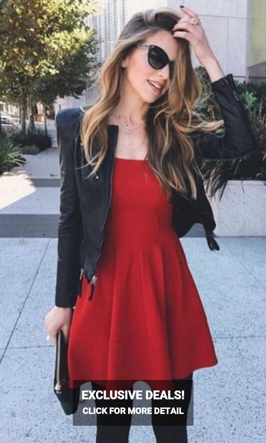 49 Cute and Simple Red Dress to Copy Now - vialaven.com