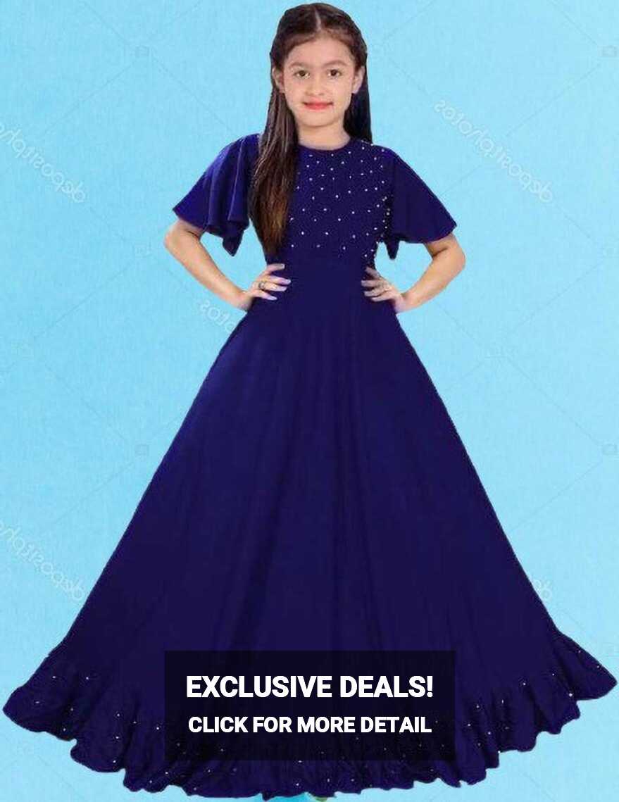 4JSTAR Girls Maxi/Full Length Festive/Wedding Dress Price in India ...