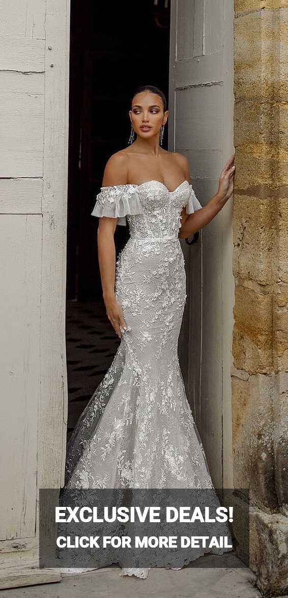 50+ Wedding Dress Trends 2023 : Super-fitted mermaid wedding gown