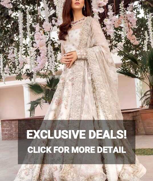 55 white bridal outfits – bestlooks | Pakistani wedding dresses ...