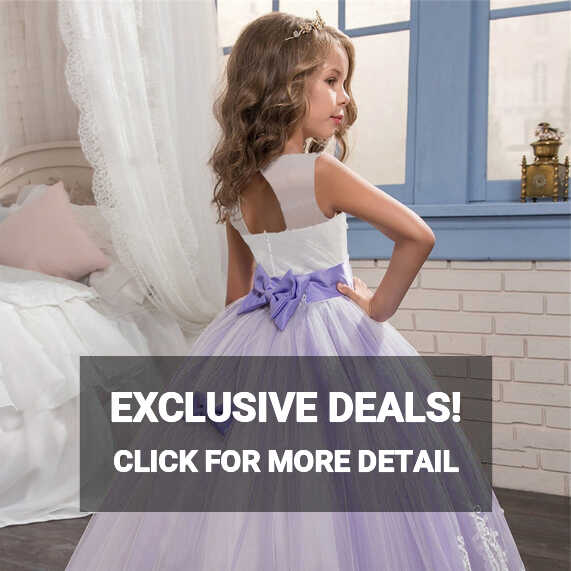 6 12 14 Yrs Girls Party Dresses Elegant Teenage Events Flower ...