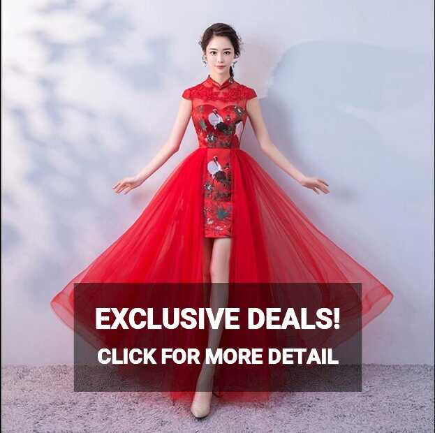 60.0US $ |Chinese Wedding Dresses Traditional Red | Qipao ...