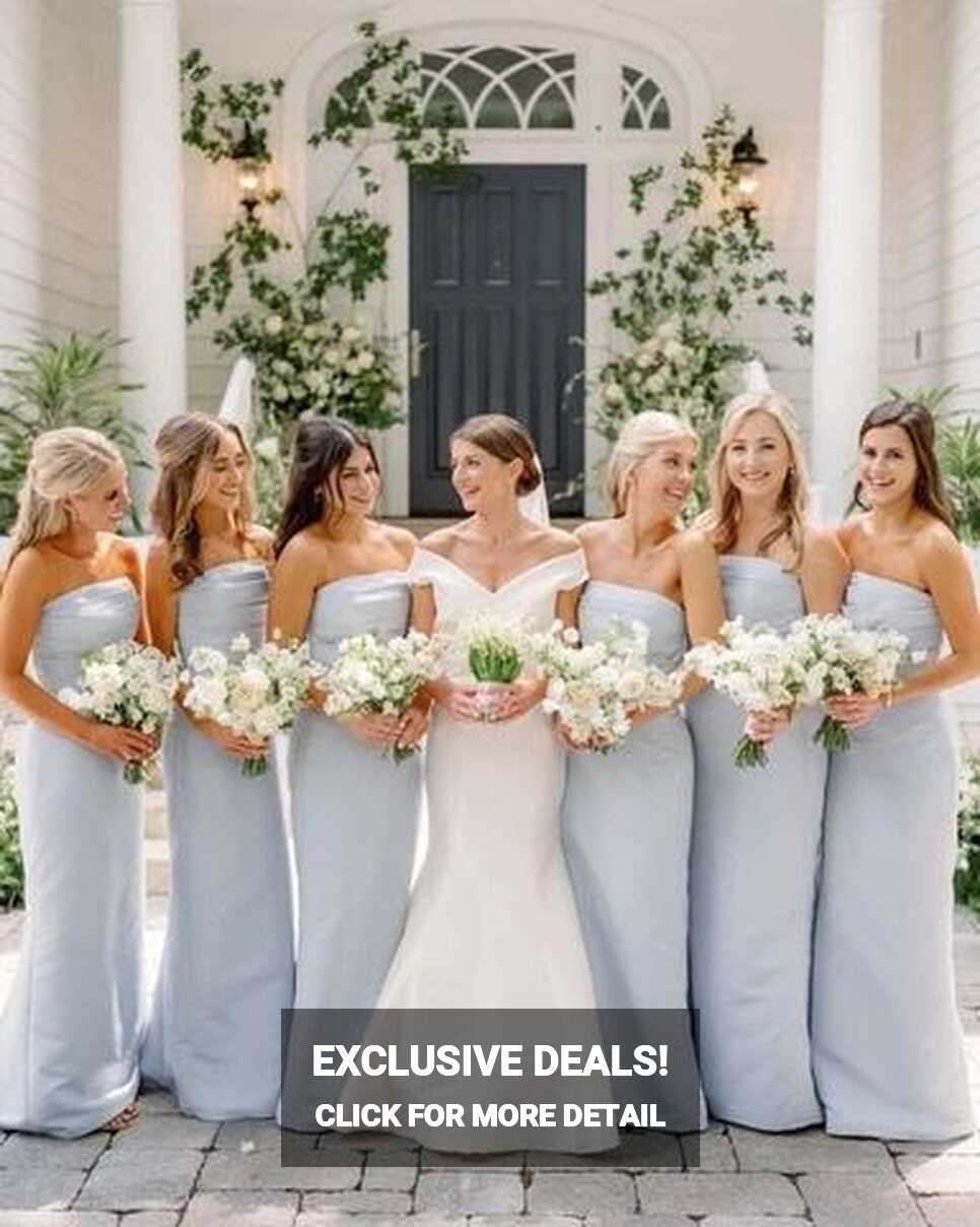 9 Light Blue Bridesmaid Dresses That You Can Mix and Match