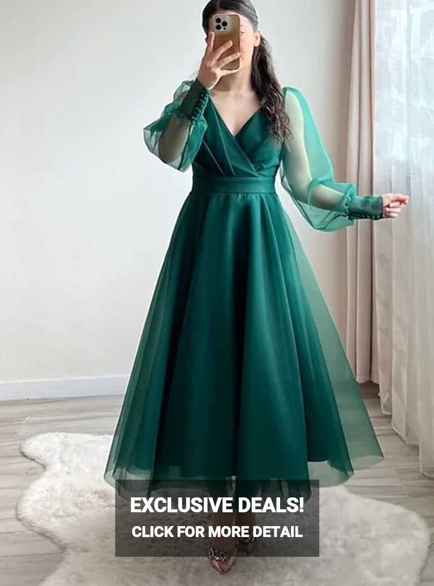 A-Line Cocktail Dresses Minimalist Dress Red Green Dress Wedding ...