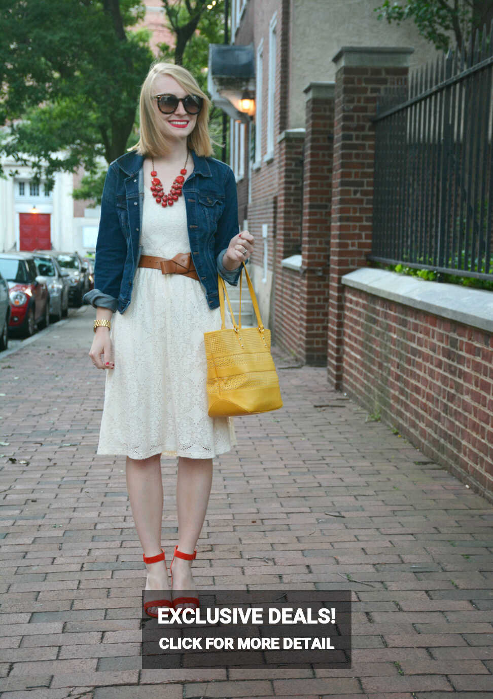 A Little White Dress and Colorful Accessories - Organized Mess