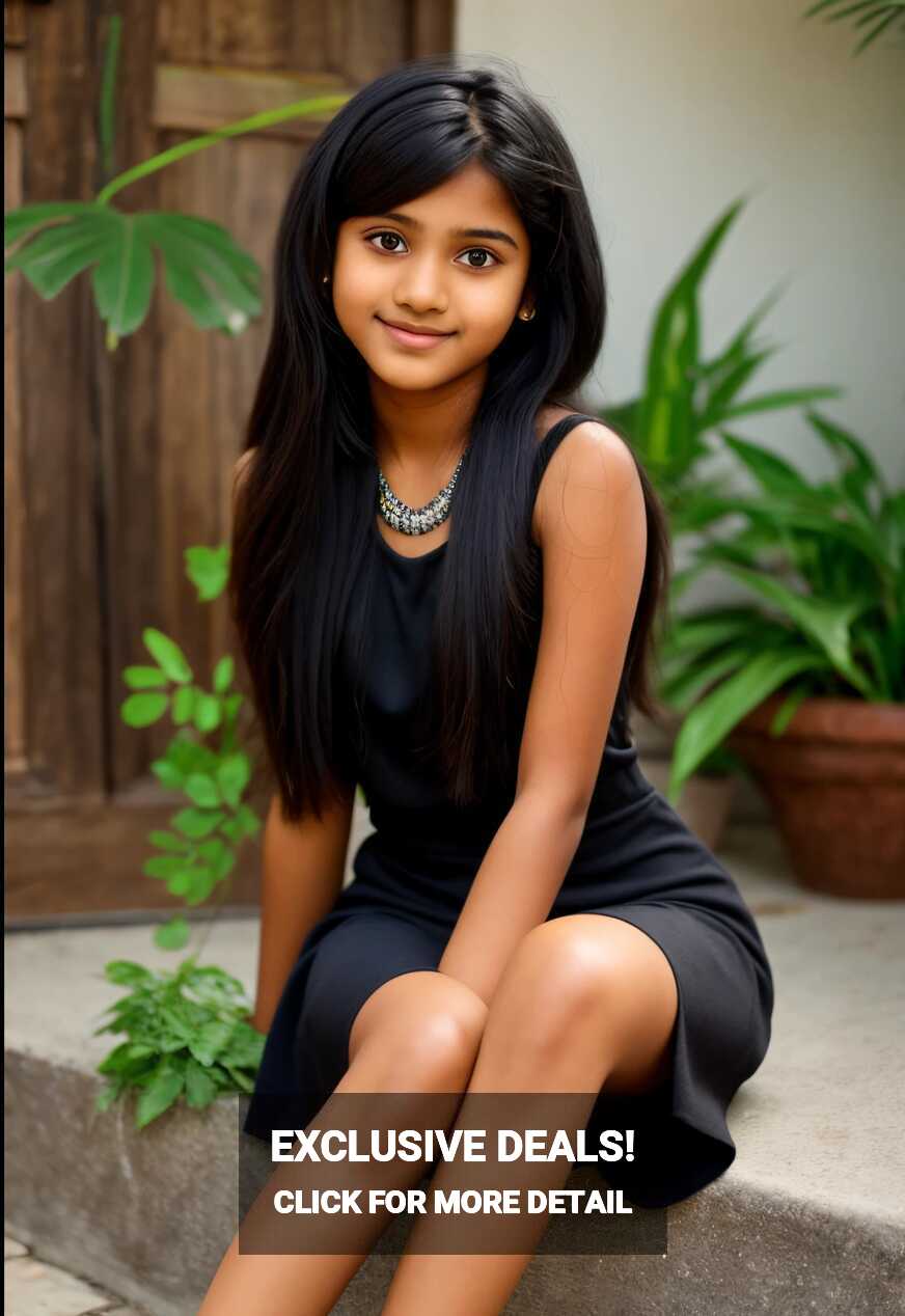 A close up of a young girl sitting on a step - SeaArt AI