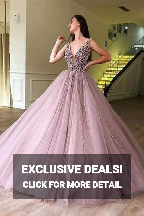 A-line Elegant Sparkly Two Piece Long Prom Dresses Cheap - Bridelily